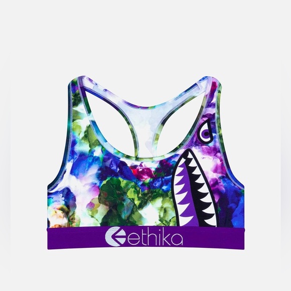 ETHIKA MARBLE PETAL Sports Bra New - Picture 3 of 6